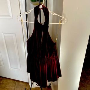 Selling brand new Holiday Velvet Blouse, size Med.